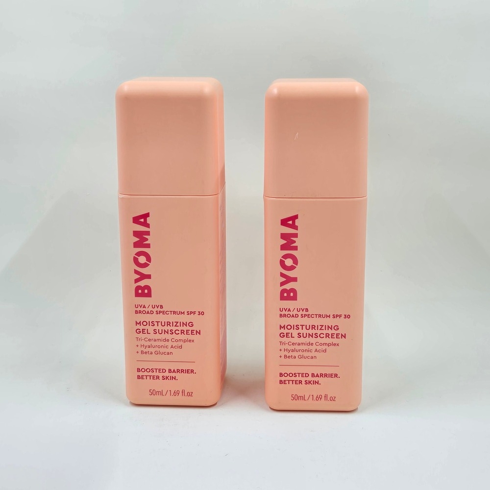BYOMA Moisturizing Gel Sunscreen SPF 30 50mL 1.69 fl oz Set Check Dates